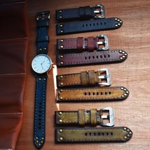 Replacement Strap for Panerai Watch  Genuine leather Band 18 20 22 24mm Brushed - £32.03 GBP