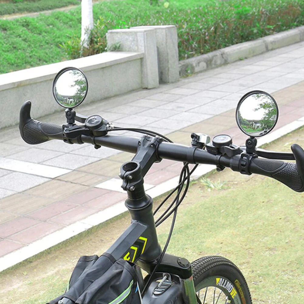 Universal Bicycle Rearview Mirror Adjustable Wide Angle Cycling Handlebar Conv - £11.09 GBP