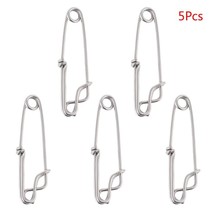 5Pcs/Pack Long Line Clips Stainless Steel Snap Swivel Longline nch Hanger Tuna F - £53.15 GBP
