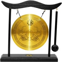 Hooshing Brass Desktop Zen Art Feng Shui Gong Housewarming Congratulatory - $31.96