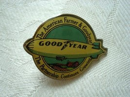 GOODYEAR Lapel ~ Tac pin ~ Blimp ~ American Farmer - £4.32 GBP
