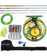 9 ft Fly Fishing Rod &amp; Reel Combo Kit, 5/6 Weight, 4-Piece with Case - $108.29