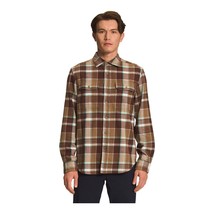 The North Face Mens Arroyo Flannel Shirt Utility Brown Large Half Dome-S... - $46.99