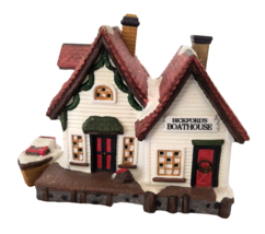 Vintage O&#39;Well Bickford&#39;s Boathouse Christmas Village Lighted Ceramic Bu... - $29.00