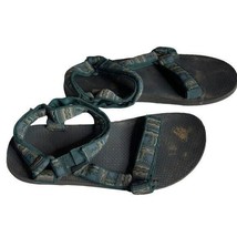 TEVA Men&#39;s Universal sandal sz 10 #1004006 EUC Tribal Southwest Green Gray - £15.21 GBP
