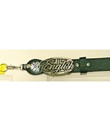 English Laundy Black Leather Mens SZ 34 Belt Union Jack Buckle  W/ Key C... - €10,62 EUR