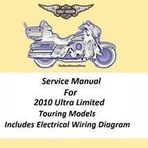 2010 Harley Davidson Electra Glide Ultra Limited Touring Models Service Manual - £20.32 GBP