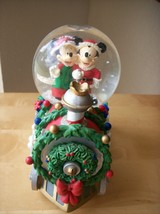 Disney Mickey and Minnie Mouse Musical Christmas Train Snowglobe  - $60.00