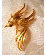 Vintage Mamselle Bird Pin ~ Brooch ~ Gold-tone - £7.47 GBP