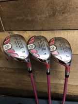DEMO RH Senior Ladies iDrive Pink Golf Clubs All Hybrid #3 4 5 Set 5449-345P - £195.80 GBP