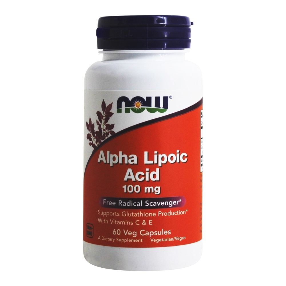 NOW Foods Alpha Lipoic Acid 100 mg., 60 Vegetarian Capsules - $10.35