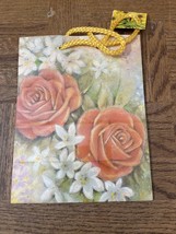 Orange Roses Christmas Gift Bag - $9.78