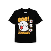 Super Mario Moody Boo Boys Graphic Tee, Black Size XXL(18) - £18.16 GBP