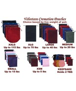 Velveteen Cremation Pouch, Pet Ashes Bag, Pet Loss, Many Sizes and Colors - $8.91 - $16.34