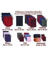 Velveteen Cremation Pouch, Pet Ashes Bag, Pet Loss, Many Sizes and Colors - $7.43 - $14.85