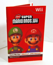 Instruction Manual Booklet Only for Super Mario Bros Nintendo Wii 2009 N... - £5.88 GBP