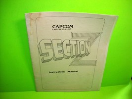 SECTION Z Original Video Arcade Game Service Repair Manual - £9.77 GBP