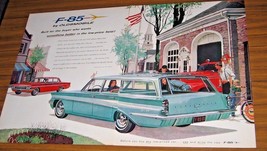1960 Print Ad The 1961 F-85 by Oldsmobile Olds Station Wagon &amp; 4-Door Fire House - £10.93 GBP