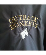 Outback Donkeys Riverside Ca Jacket Black XL Embroidery Port Authority N... - $41.95