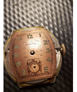 Vintage 1940&#39;s 50&#39;s Parker Men&#39;s Watch Copper Brown w/ Subdial &amp; Green H... - $78.19 CAD