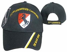 U.S. Army 11th Armored Cavalry &quot; The Black Horse &quot; Shadow Embroidered Cap Hat - £9.93 GBP