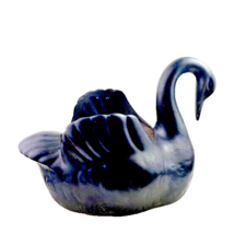 Black Swan Hand Painted Planter Portugal Garden Plants - £19.77 GBP