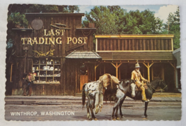 THE LAST TRADING POST WINTHROP WASHINGTON USA WESTERN OLD WEST POSTCARD ... - £7.89 GBP