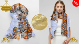 Satin Scarf 35x35 Premium Silk Wrap, Lightweight, Vibrant, and Free Ship... - $49.26 CAD