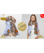 Satin Scarf 35x35 Premium Silk Wrap, Lightweight, Vibrant, and Free Ship... - $49.26 CAD