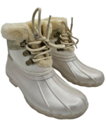 Sperry Top-Sider Alpine Saltwater Kid&#39;s Cozy Lined Ivory color Duck Boot... - $15.41