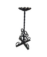 22&quot; Black Wrought Iron Plant Stand Twirl - $1,293.74 MXN