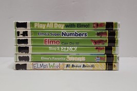 123 Sesame Street &amp; Elmo&#39;s World Children’s DVDs - Lot of 6 - Numbers, Singing - £22.74 GBP