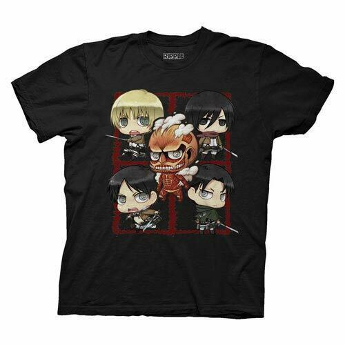 Attack on Titan: Chibi Characters T-shirt (Adult) Large * NEW UNSEALED * - £17.58 GBP