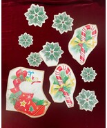 1956 Christmas Con-Tact Cut-Outs Snowflakes C... - $35.00