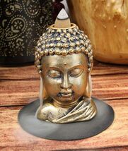 Shakyamuni Buddha Gautama Head with Ushnisha Backflow Incense Cone Burne... - €14,62 EUR