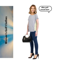Womens Golf Clothes Organic Cotton Grey Short Sleeve T Shirt Size XL By ... - £35.25 GBP