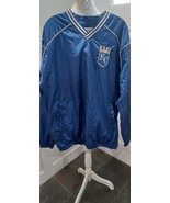 Kansas City Royals Baseball Men Pullover Light Jacket Size XL Double Sided - £31.46 GBP