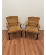 Set Of 2 Matching Tan Fabric Armchairs - $278.08 CAD