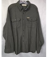 Vintage Woolrich Mens Green Plaid Shirt Mens XL Wool Blend Outdoor Extra... - $37.68 CAD