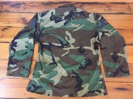US Air Force USAF Military Air Mobility Command Woodland Camo Shirt Small Short - $59.99