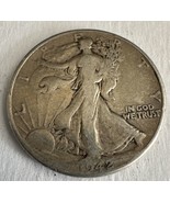 1942 Walking Liberty Silver Half Dollar VF No Mark - £27.77 GBP