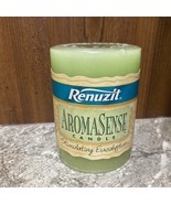 Rare Renuzit AromaSense Candle Stimulating Eucalyptus Lasts for 65 Hours - $29.99