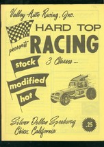 SILVER DOLLAR SPEEDWAY--HARD TOP RACE PROGRAM-6/24/1966 FN - £39.47 GBP