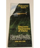 Hawaii Pacific Helicopters Vintage Travel Brochure Oahu Hawaii BR11 - £7.77 GBP
