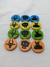 Set Of (12) Savannah Cafe Animal Pawn Tokens - $185.64 MXN
