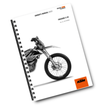 KTM 2022 - FREERIDE E-XC - OWNERS MANUAL USER GUIDE - $49.00
