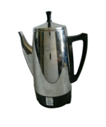 Presto Percolator Model 0281104 Stainless Steel Electric Coffee Maker Po... - £27.08 GBP