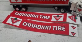 2 New &quot;Canadian Tire&quot; STICKERS Decals fit STOMPER Semi TRAILER Truck - £19.77 GBP