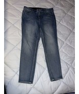 White House Black Market Skinny Jeans Women&#39;s Size 12S Blue Mid Rise - £10.32 GBP