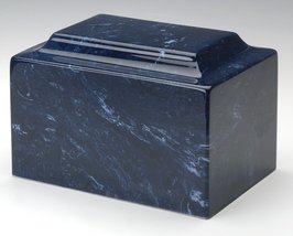 Navy Classic Cultured Marble Cremation Urn - £151.07 GBP